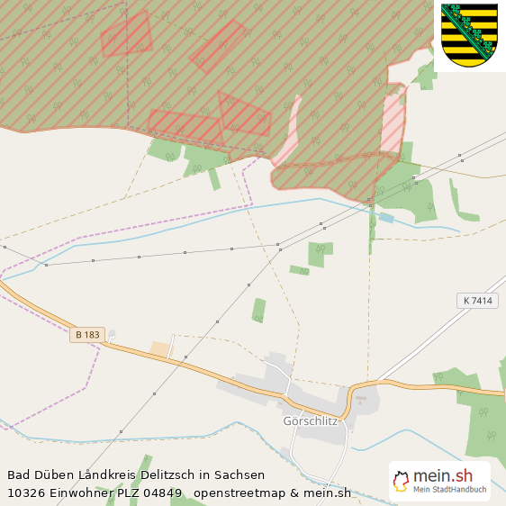 Bad D?ben Landkreis Delitzsch Lageplan © Openstreetmap Contributors Bad D?ben Gro?e Landstadt Lageplan